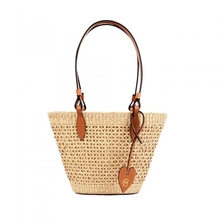 Túi Stella " Hoa Thị " Brown 30*9*H20cm